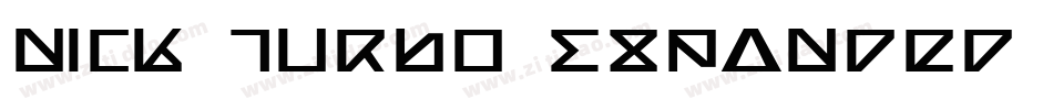 Nick Turbo Expanded Italic字体转换